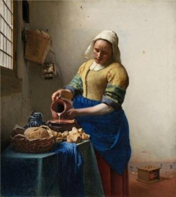 melkmeisje vermeer Miniatuur